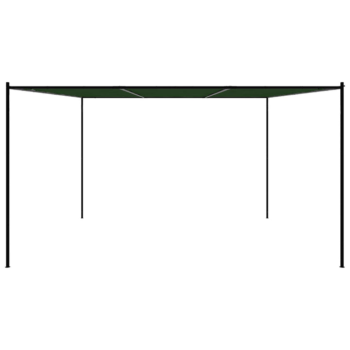 Paviljong 4 X 3,98 X 2,67 M Grön Polyester Och Stål
