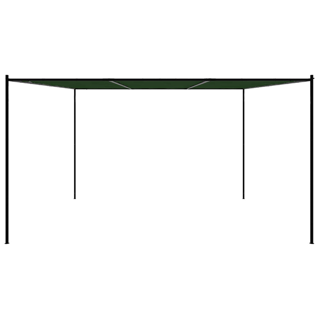 Paviljong 4 X 3,98 X 2,67 M Grön Polyester Och Stål
