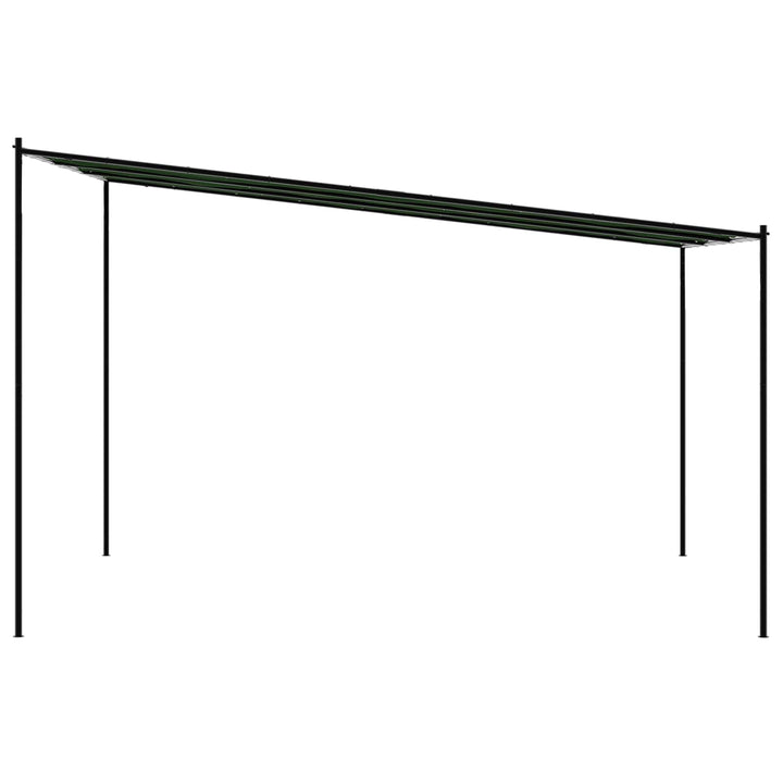 Paviljong 4 X 3,98 X 2,67 M Grön Polyester Och Stål