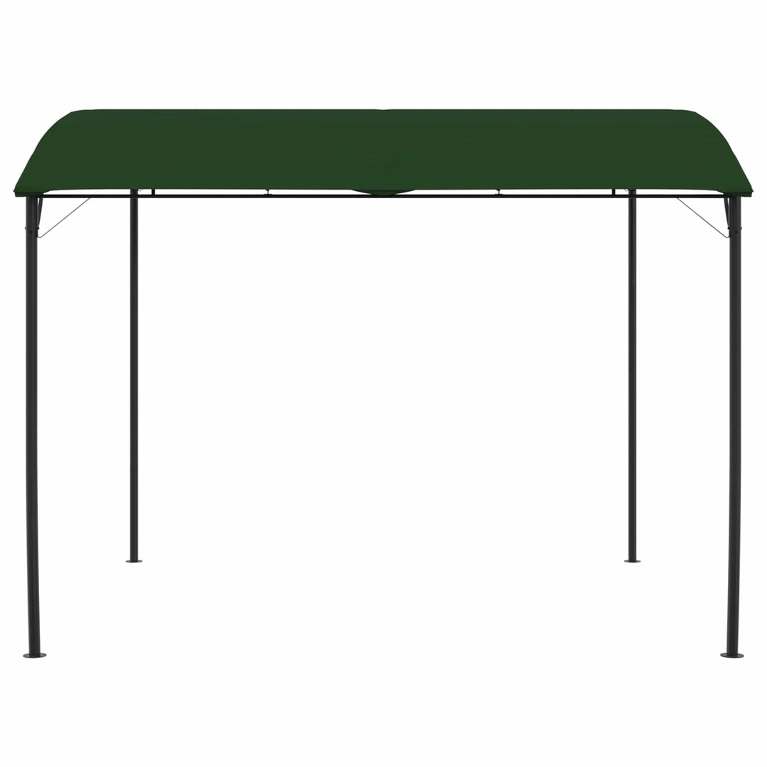 Paviljong 3 X 3 X 2,55 M Grön Duk Och Aluminium 180
