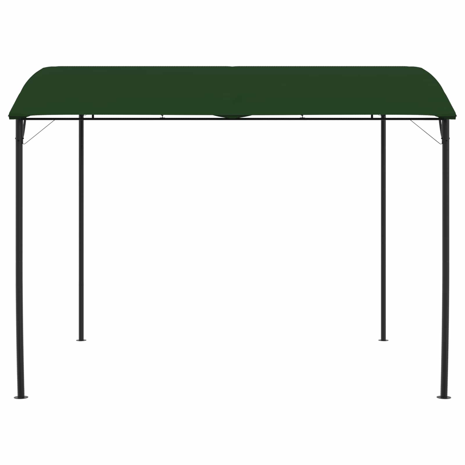 Paviljong 3 X 3 X 2,55 M Grön Duk Och Aluminium 180