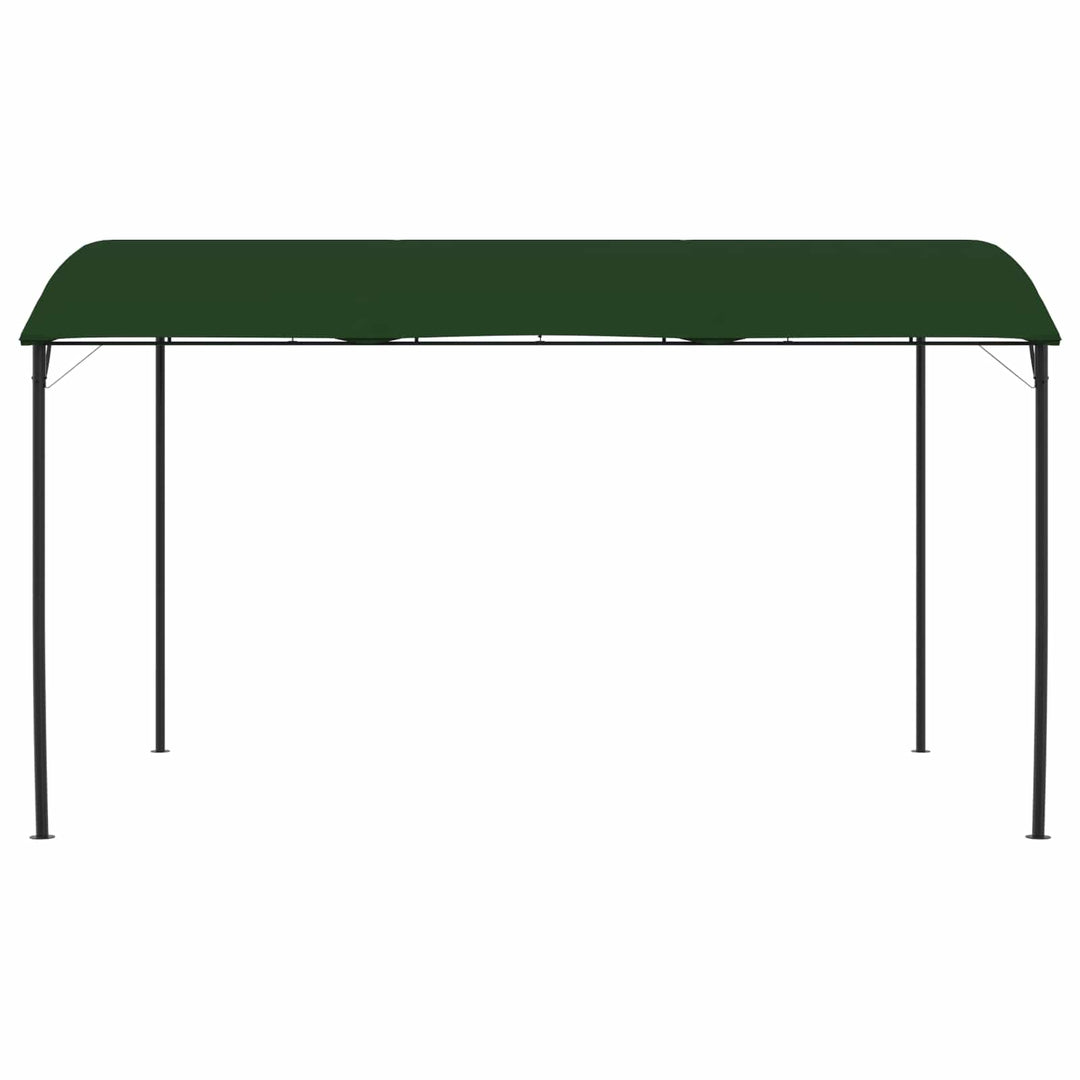 Paviljong 4 X 3 X 2,55 M Grön Duk Och Aluminium 180