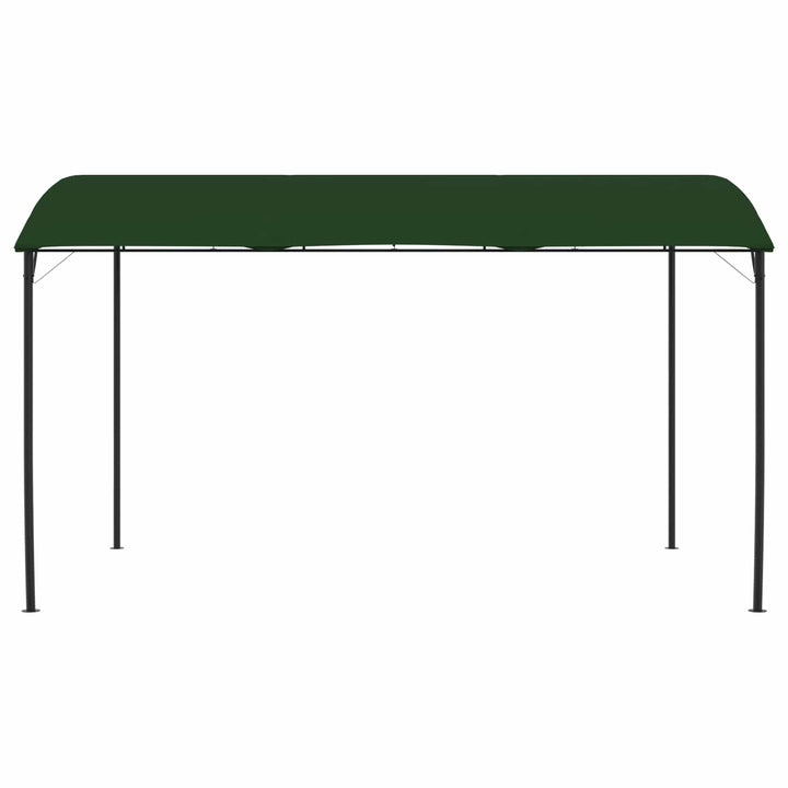 Paviljong 4 X 3 X 2,55 M Grön Duk Och Aluminium 180