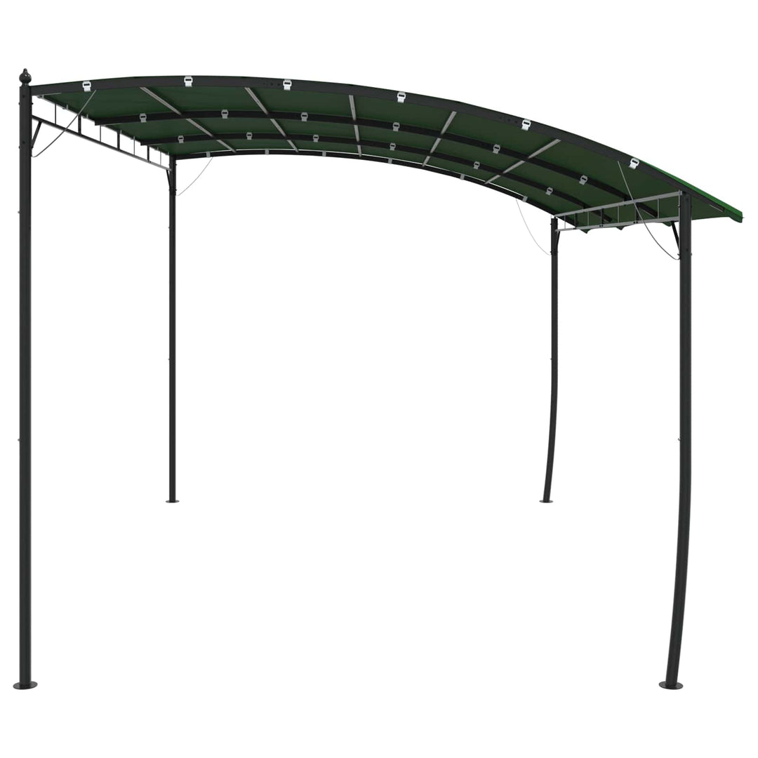 Paviljong 4 X 3 X 2,55 M Grön Duk Och Aluminium 180