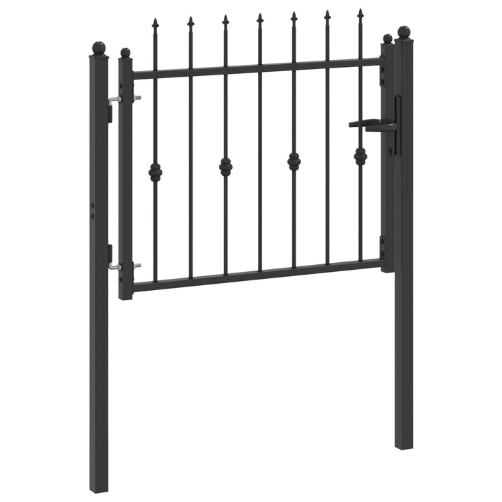 Staketgrind Horst 100 X 75 Cm Metall Svart Låsbar
