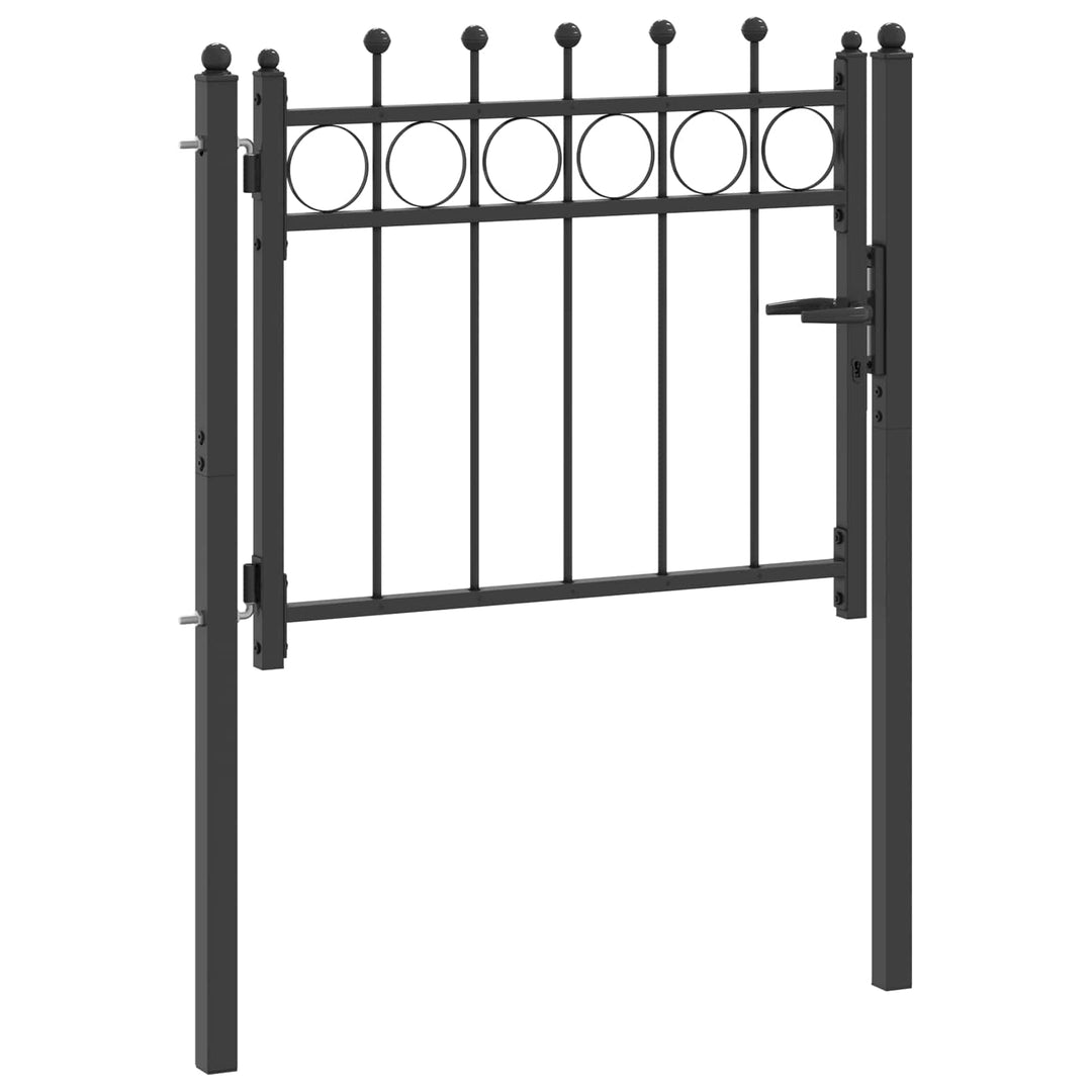 Staketgrind Horst 100 X 75 Cm Metall Svart Låsbar