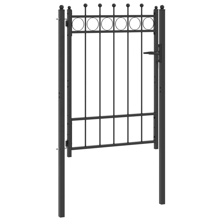 Staketgrind Horst 100 X 125 Cm Metall Svart Låsbar