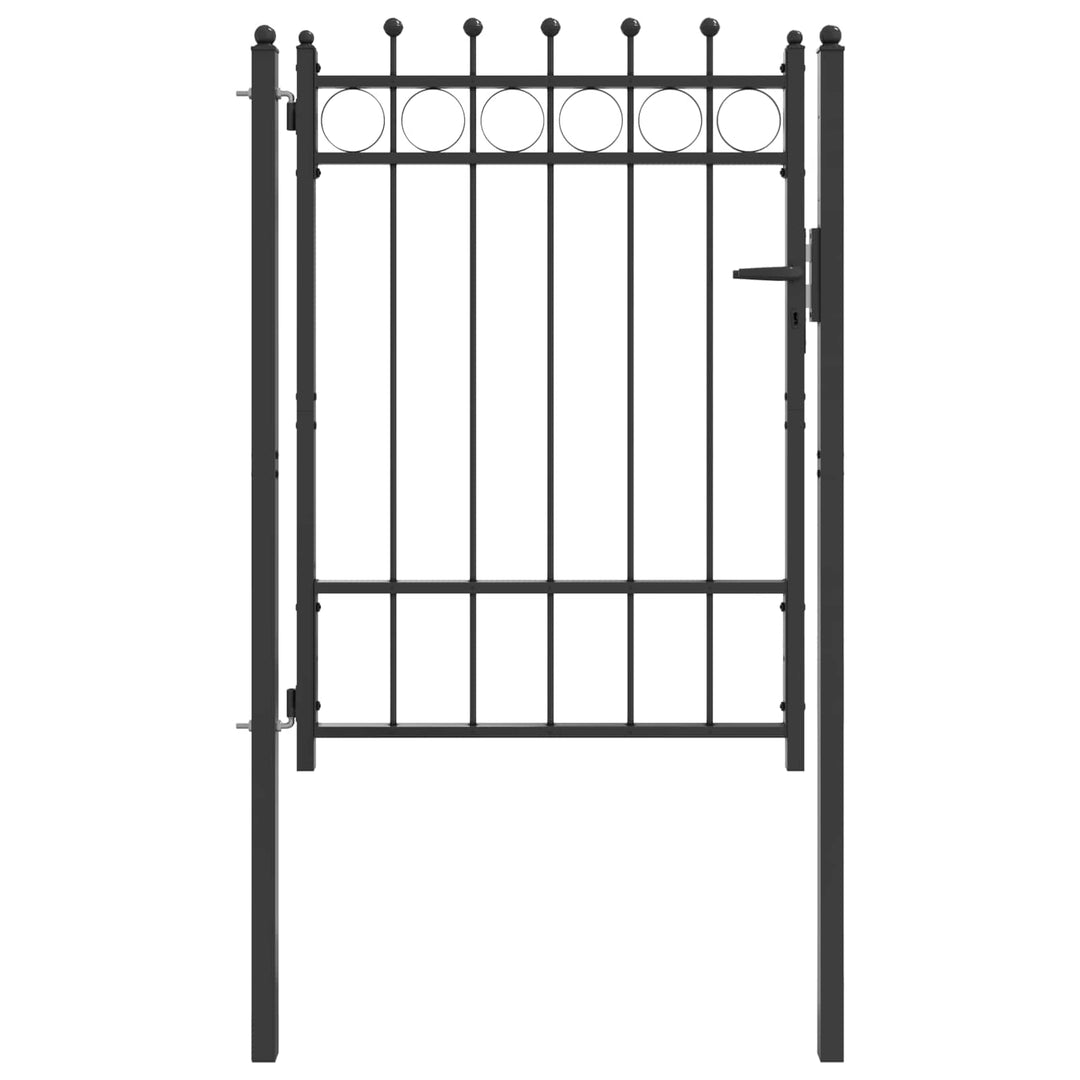 Staketgrind Horst 100 X 125 Cm Metall Svart Låsbar