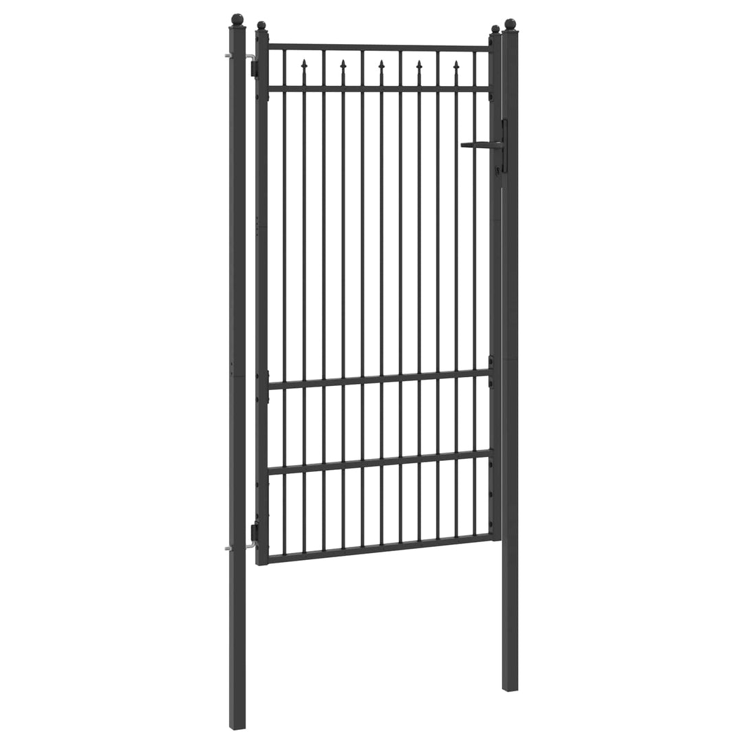Staketgrind Horst 100 X 175 Cm Metall Svart Låsbar