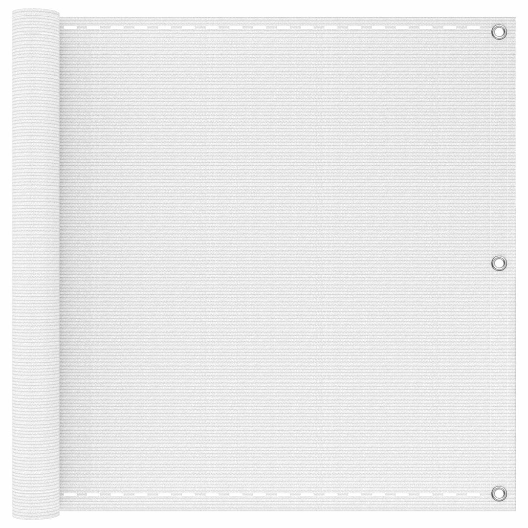 Balkong Skärm Vit 75 X 700 Cm Hdpe Och Aluminium