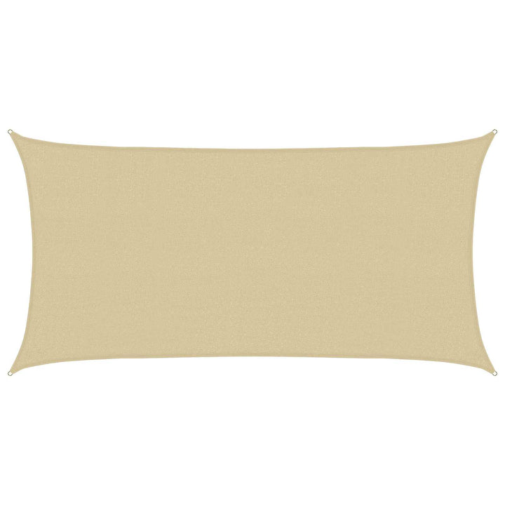 Solsätt Segel 2 X 6 M Hdpe Rektangulär Beige