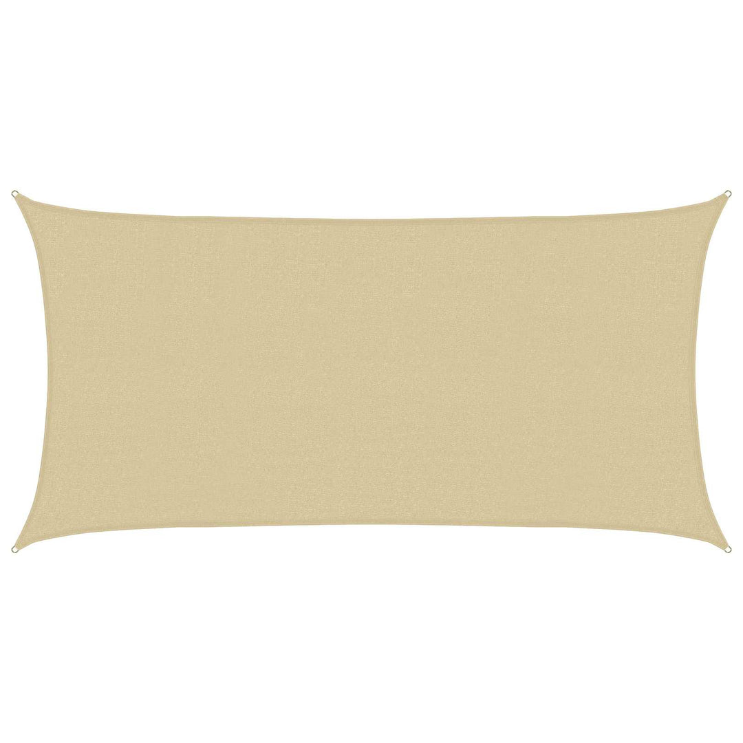 Solsätt Segel 2 X 6 M Hdpe Rektangulär Beige