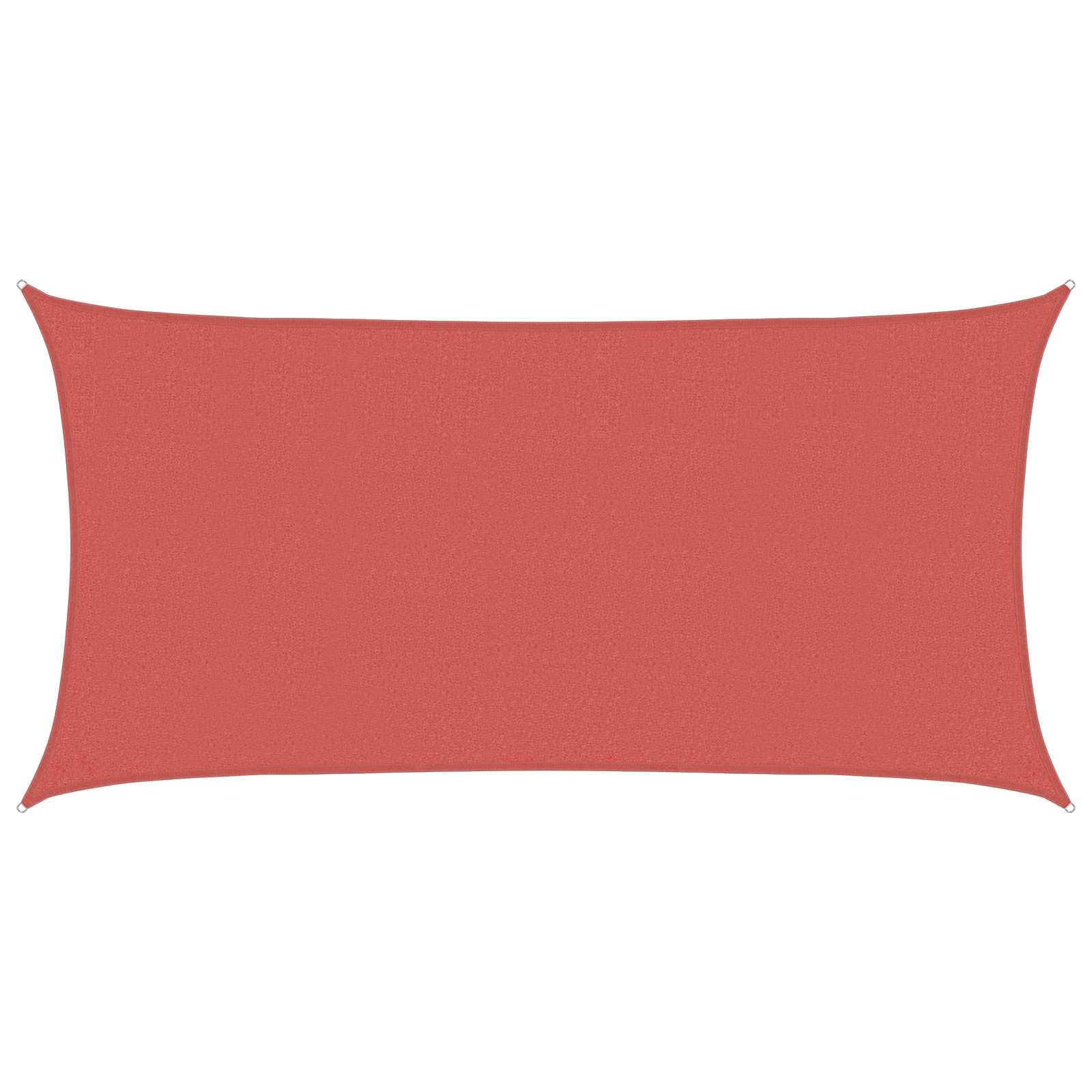Solsätt Segel 2 X 6 M Hdpe Rektangulär Terracotta