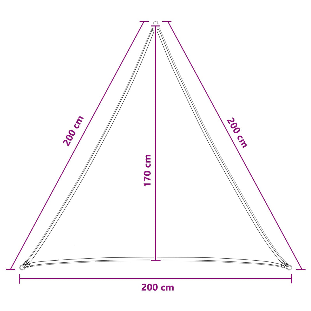 Solsätt Segel Ljusgrön 2 X 2 X 2 M Hdpe