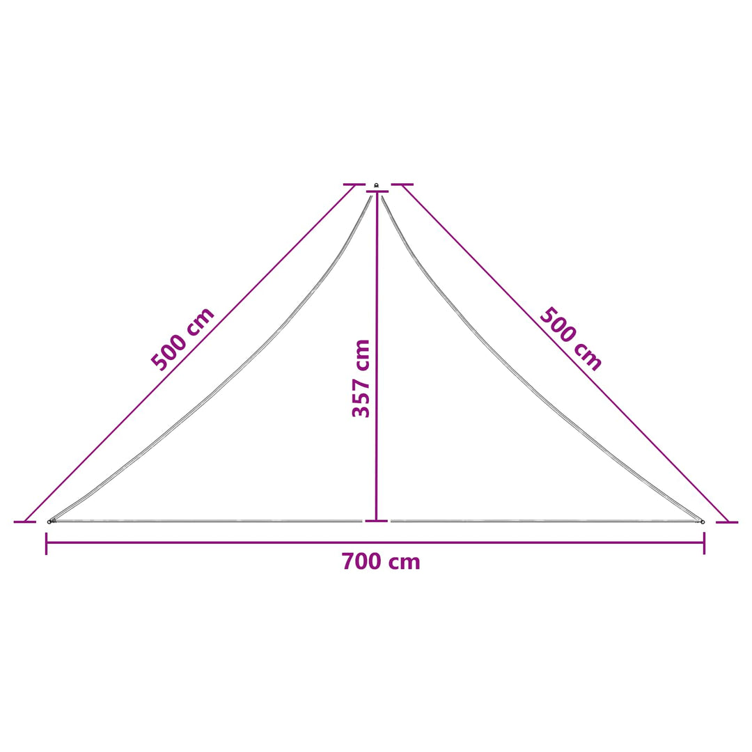 Solsätt Segel Blå 7 X 5 X 5 M Hdpe