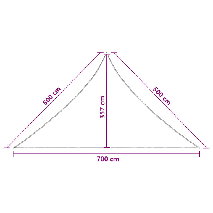 Solsätt Segel Röd 7 X 5 X 5 M Hdpe