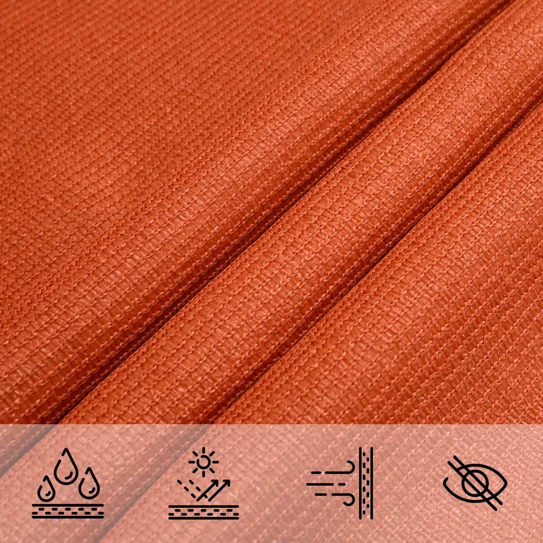 Solsätt Segel Orange 2,5 X 6 M Hdpe