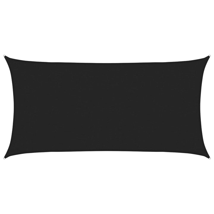 Solsätt Segel Svart 2 X 6 M Hdpe