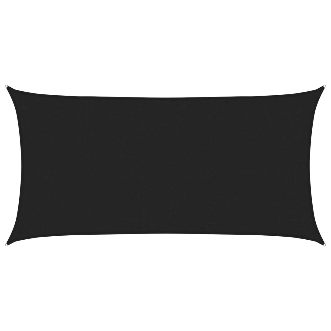 Solsätt Segel Svart 2,5 X 6 M Hdpe