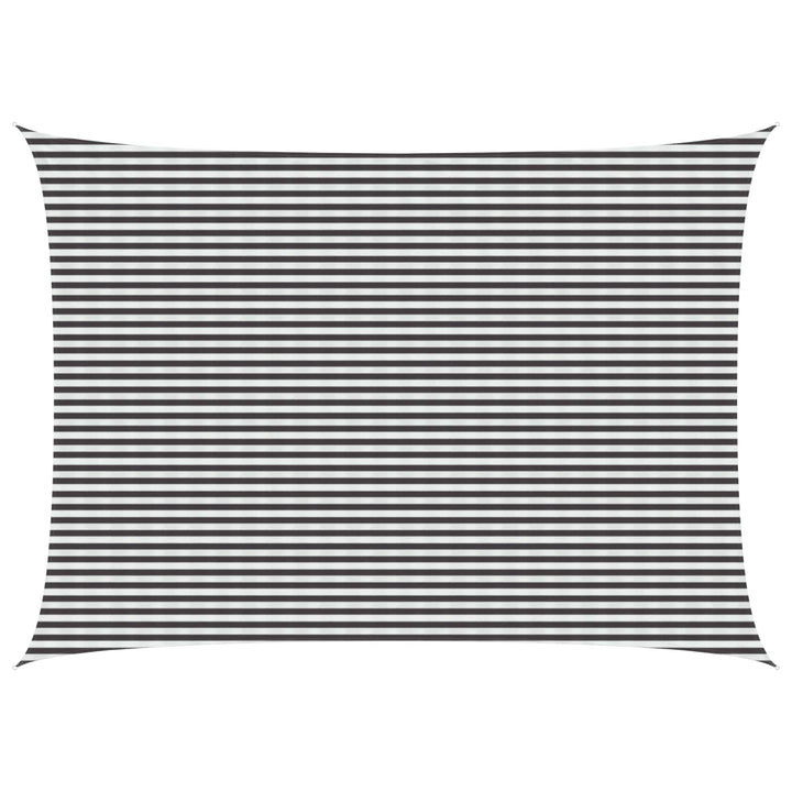 Solsätt Segel 5 X 6 M Hdpe Rektangulär Antracit Och Vitt
