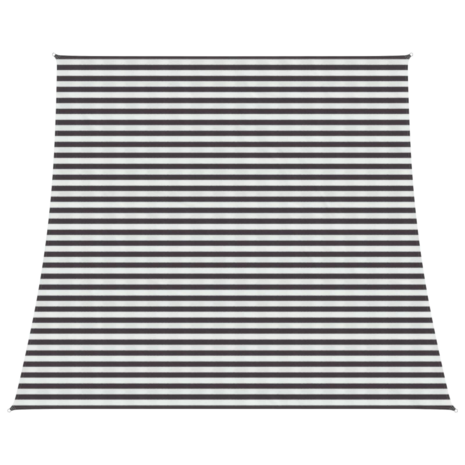 Solsätt Segel 4 / 5 X 4 M Hdpe Rektangulär Antracit Och Vitt