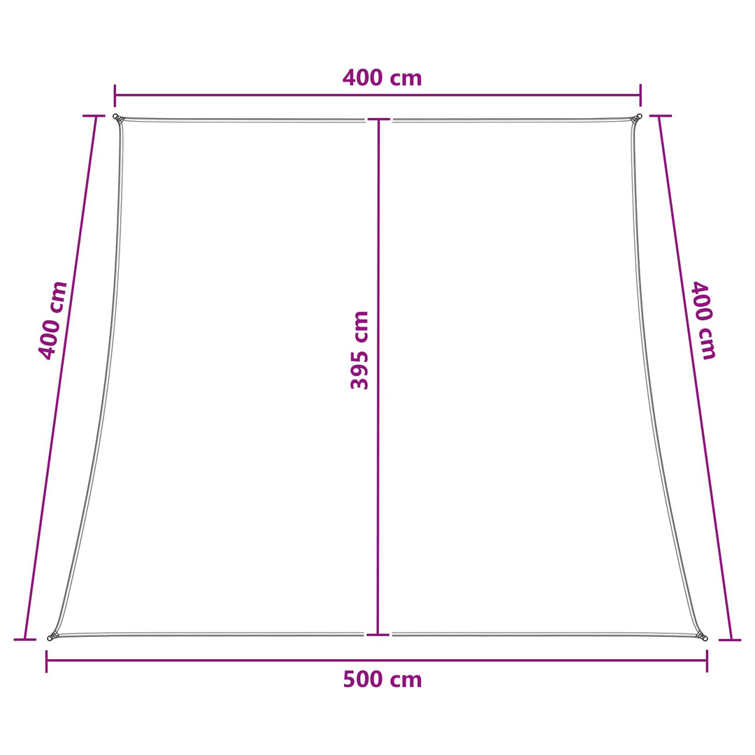 Solsätt Segel 4 / 5 X 4 M Hdpe Rektangulär Antracit Och Vitt
