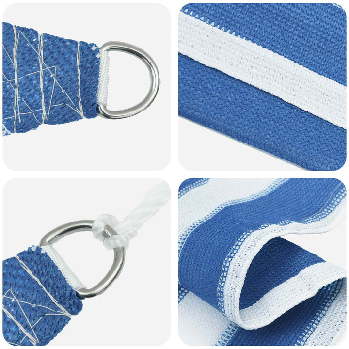 Solsätt Segel 2,5 X 3,5 M Hdpe Rektangulär Blå Och Vit
