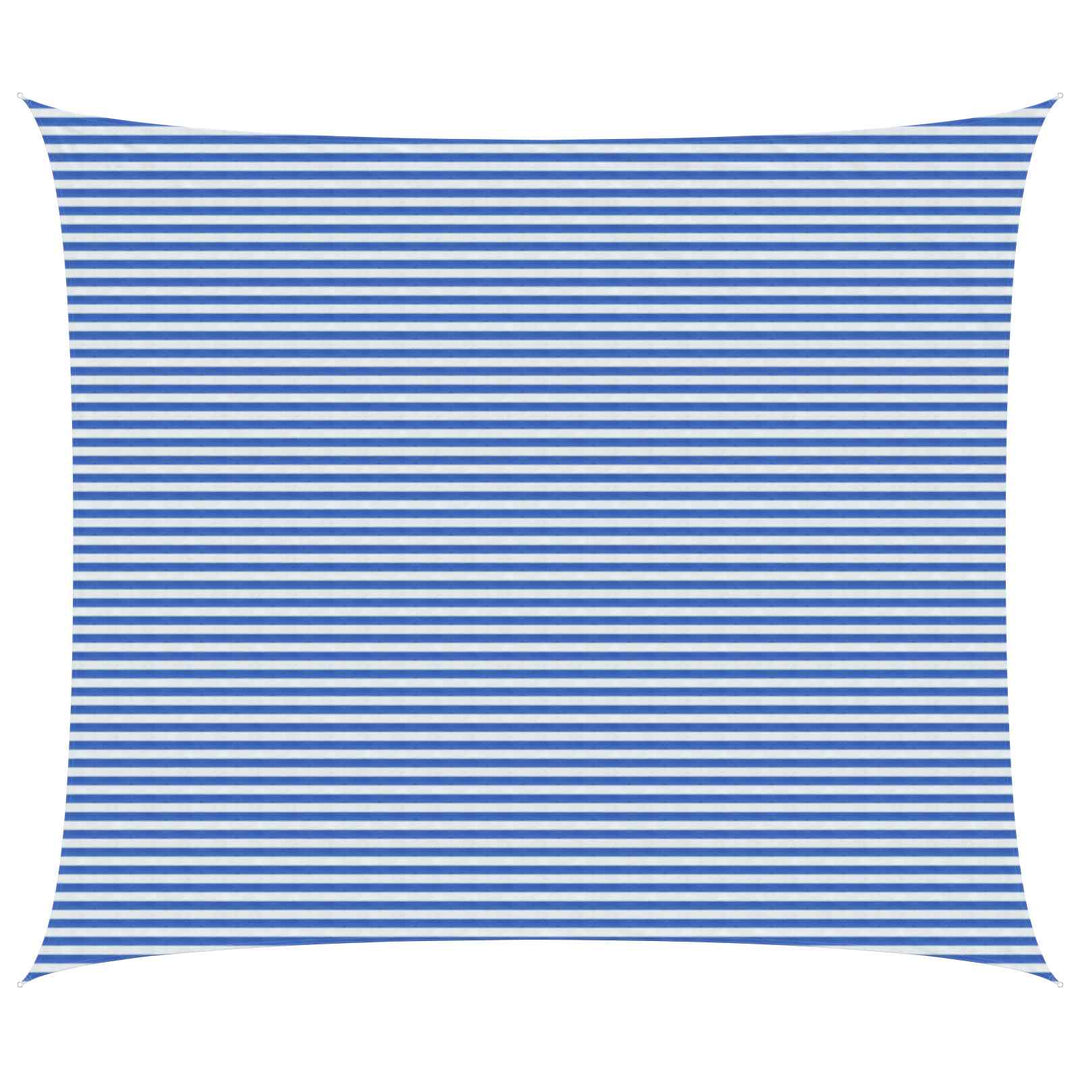 Solsätt Segel 6 X 8 M Hdpe Rektangulär Blå Och Vit