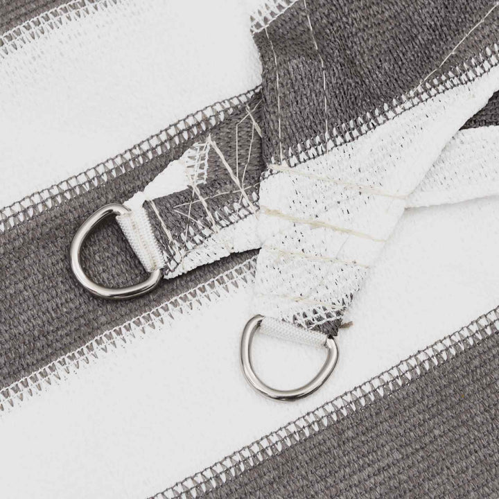 Solsätt Segel Ljusgrå Och Vit. 5 X 5 M Hdpe