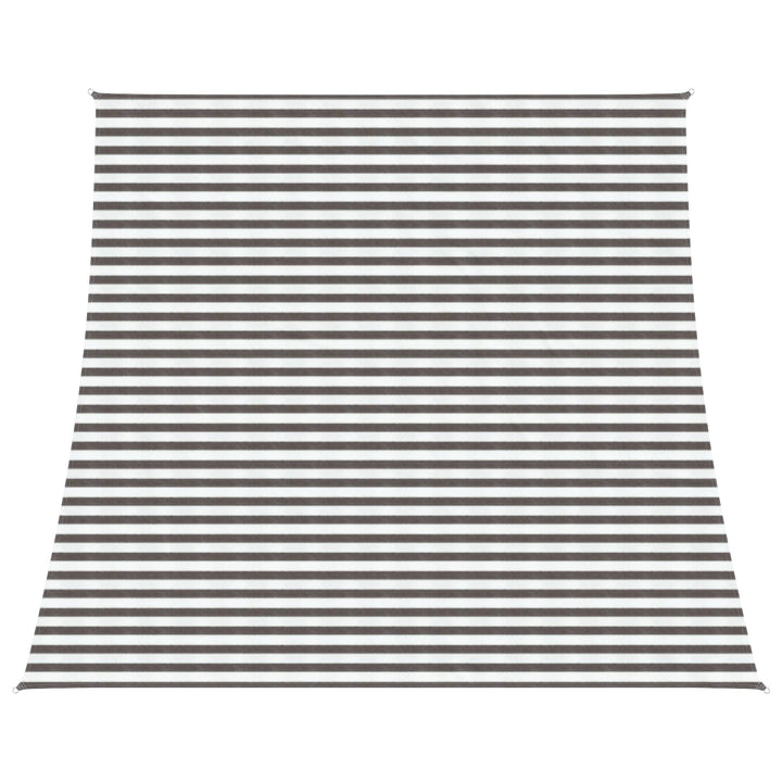 Solsätt Segel 4 / 5 X 4 M Hdpe Rektangulär Ljusgrå Och Vit.