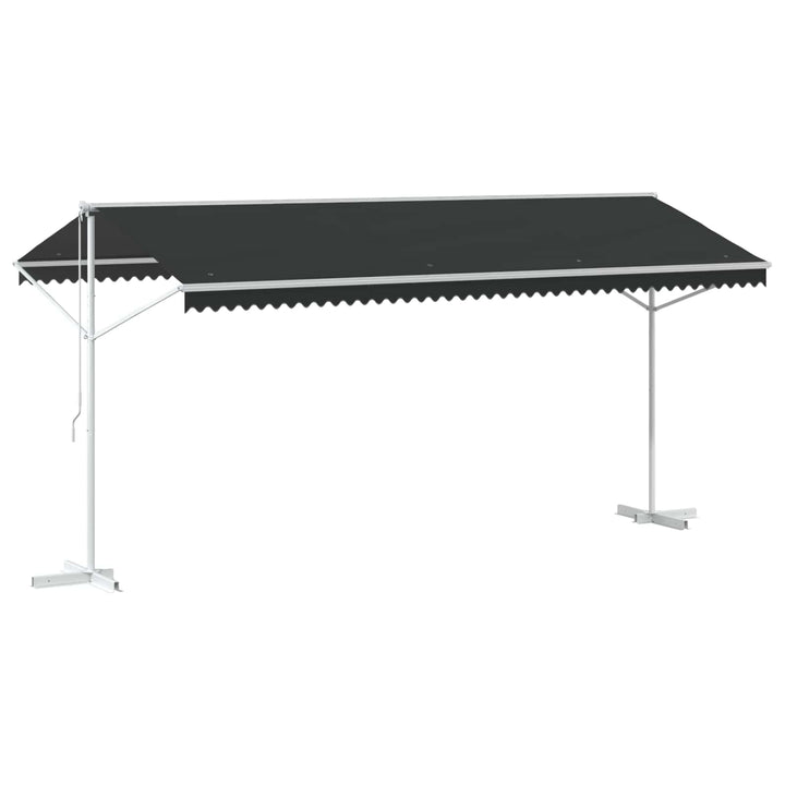 Fristående Markis Antracit 5 X 3 M Polyester