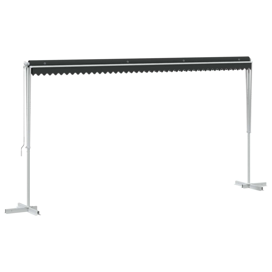 Fristående Markis Antracit 5 X 3 M Polyester
