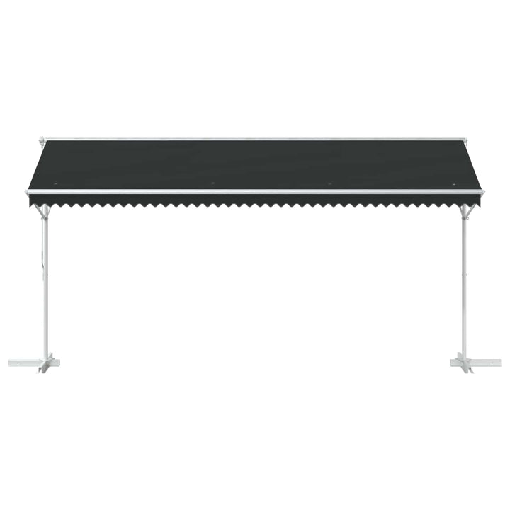 Fristående Markis Antracit 5 X 3 M Polyester
