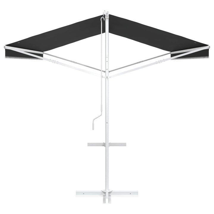 Fristående Markis Antracit 5 X 3 M Polyester