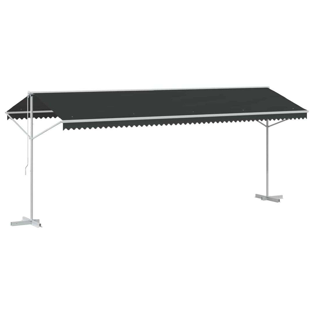 Fristående Markis 6 X 3 M Polyester Antracit