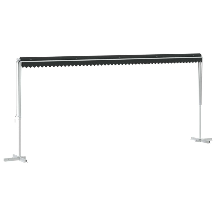 Fristående Markis 6 X 3 M Polyester Antracit