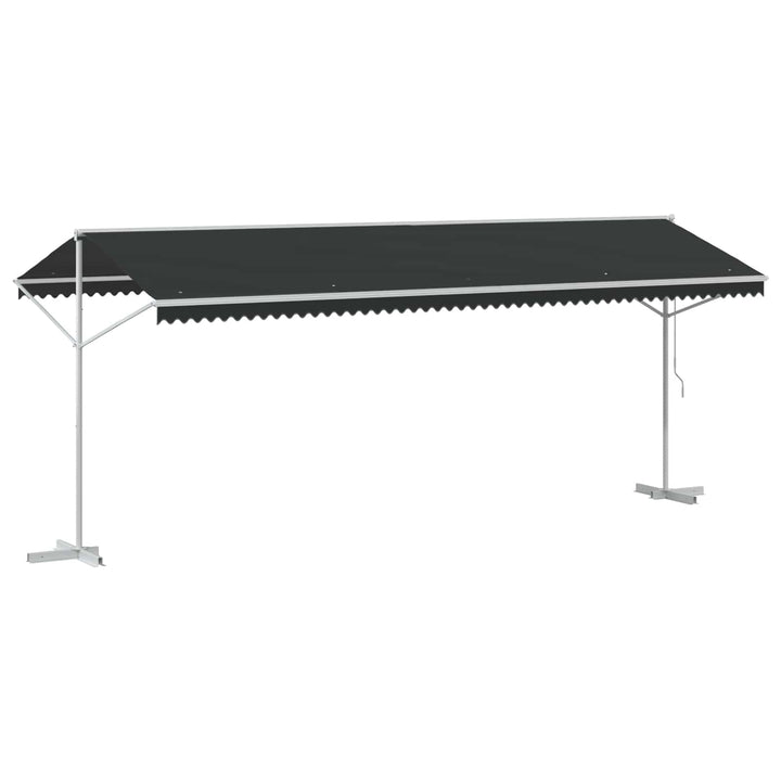 Fristående Markis 6 X 3 M Polyester Antracit