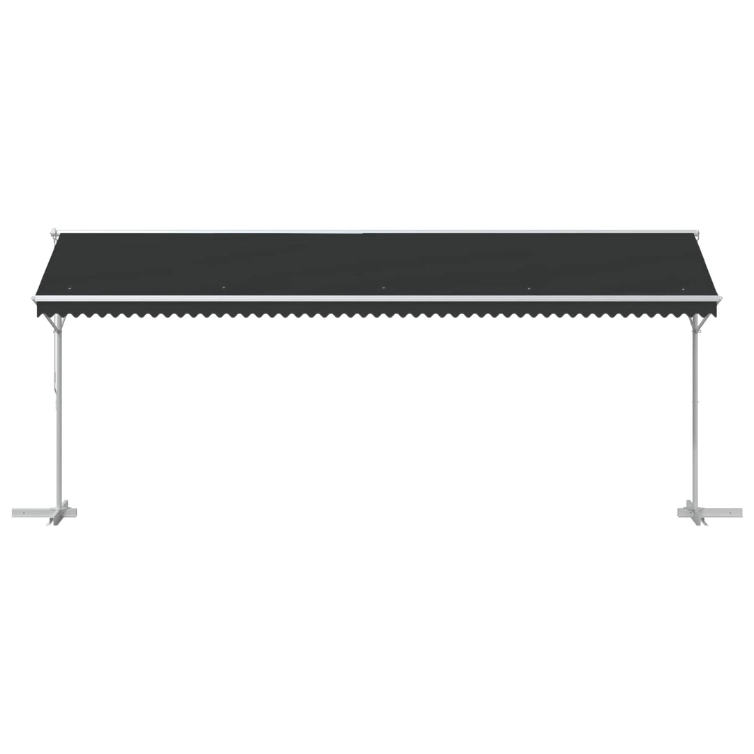 Fristående Markis 6 X 3 M Polyester Antracit