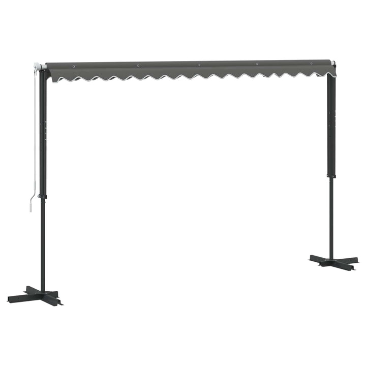 Fristående Markis Grå 4 × 3 M Polyester