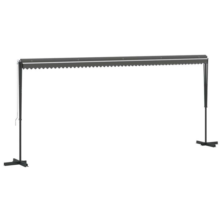 Fristående Markis 6 X 3 M Polyester Grå