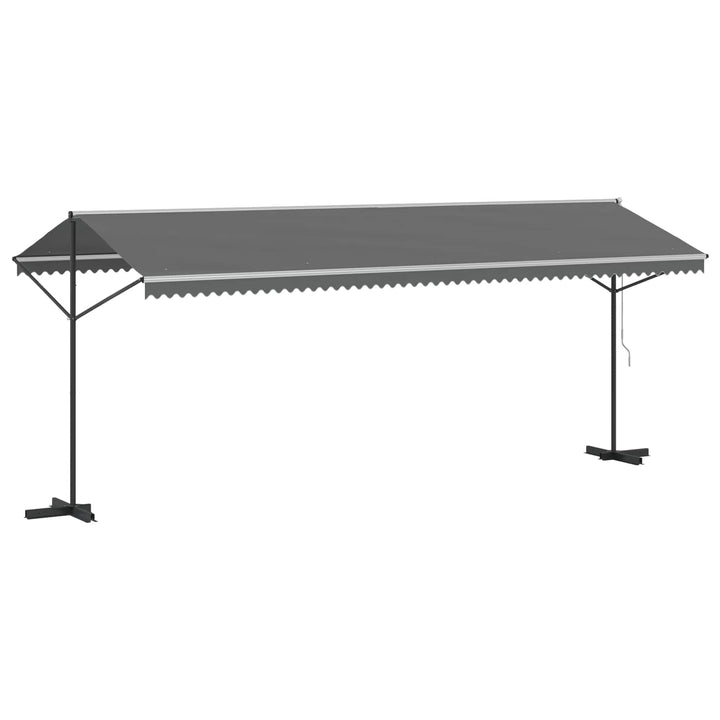 Fristående Markis 6 X 3 M Polyester Grå