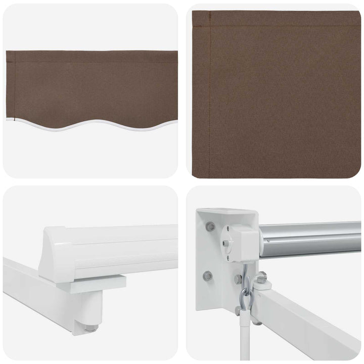 Utdragbar Markis Taupe 3 X 2 M 100% Polyester Och Aluminium