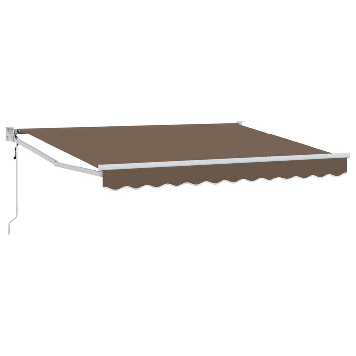 Utdragbar Markis Taupe 4 X 2 M Polyester Och Metall