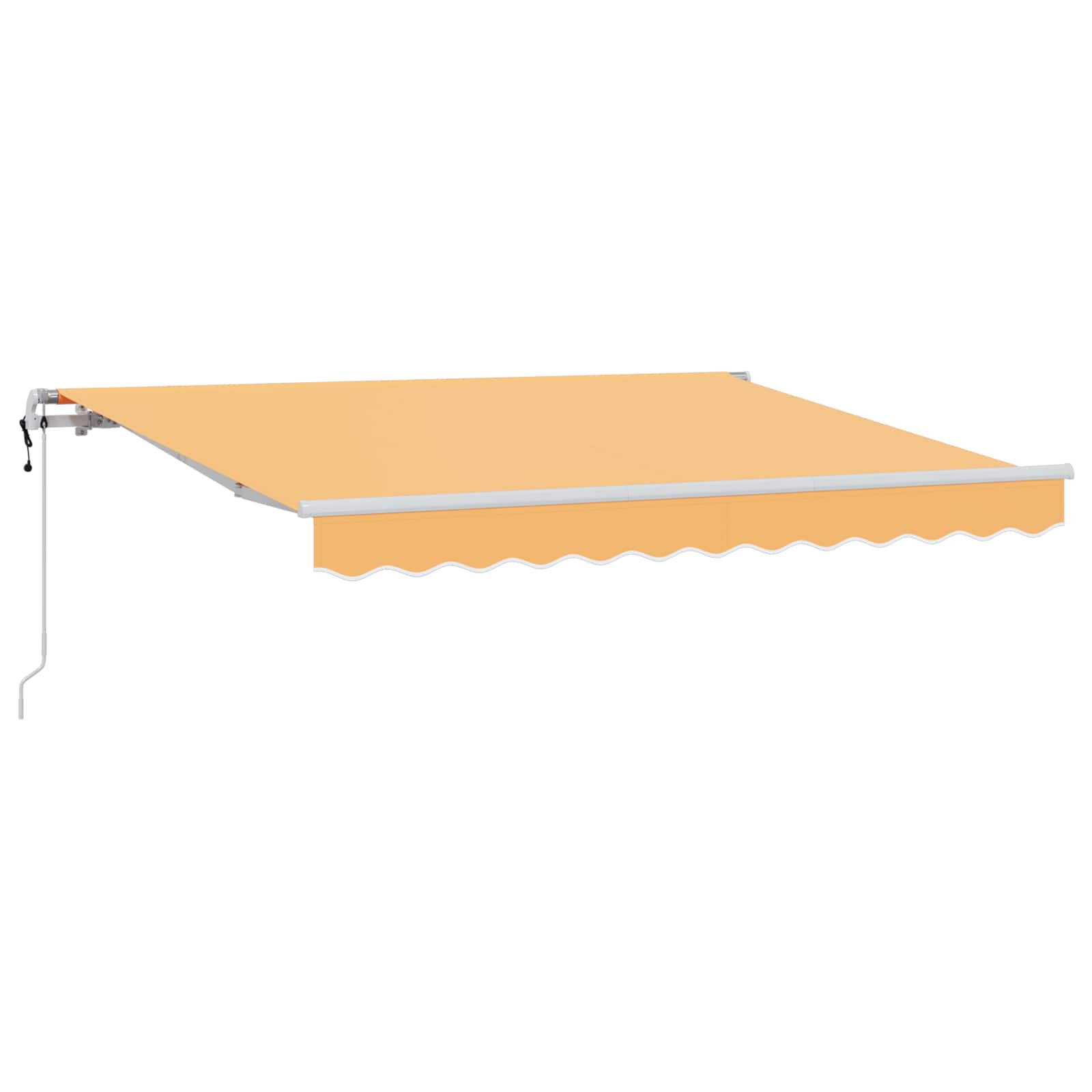 Utdragbar Markis Sand 300 X 250 Cm Duk Och Aluminium