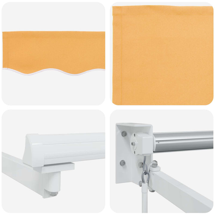 Utdragbar Markis Sand 3 X 2,5 M 100% Polyester Och Aluminium