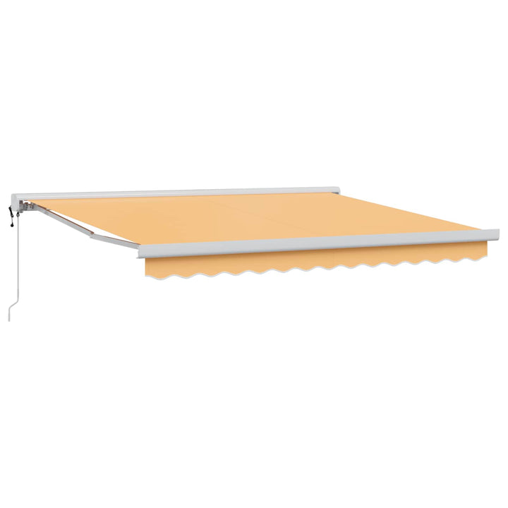 Utdragbar Markis Sand 300 X 250 Cm Tyg Och Metall