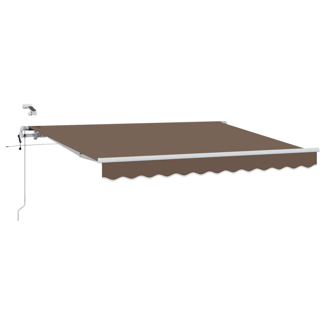 Utdragbar Markis Taupe 350 X 250 Cm Polyester