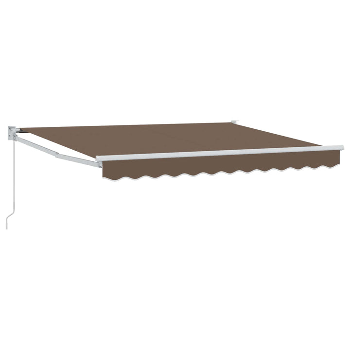 Utdragbar Markis Taupe 3,5 X 2,5 M 100% Polyester Och Aluminium