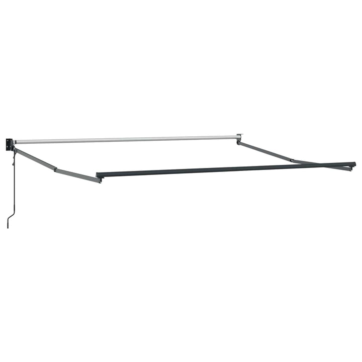Utdragbar Markis Taupe 4 × 3 M Polyester Och Metall