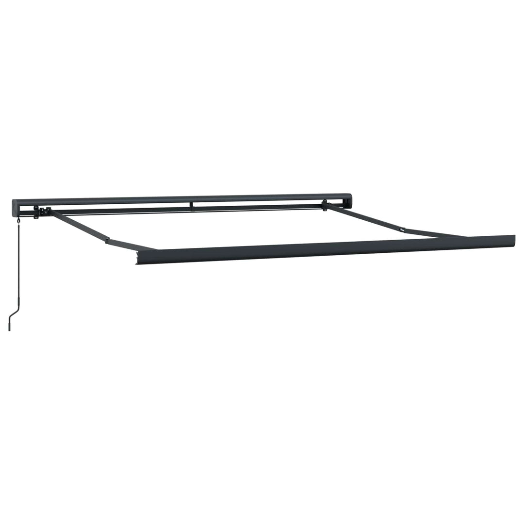 Utdragbar Markis Ljusgrå Och Vit. 400 × 300 Cm